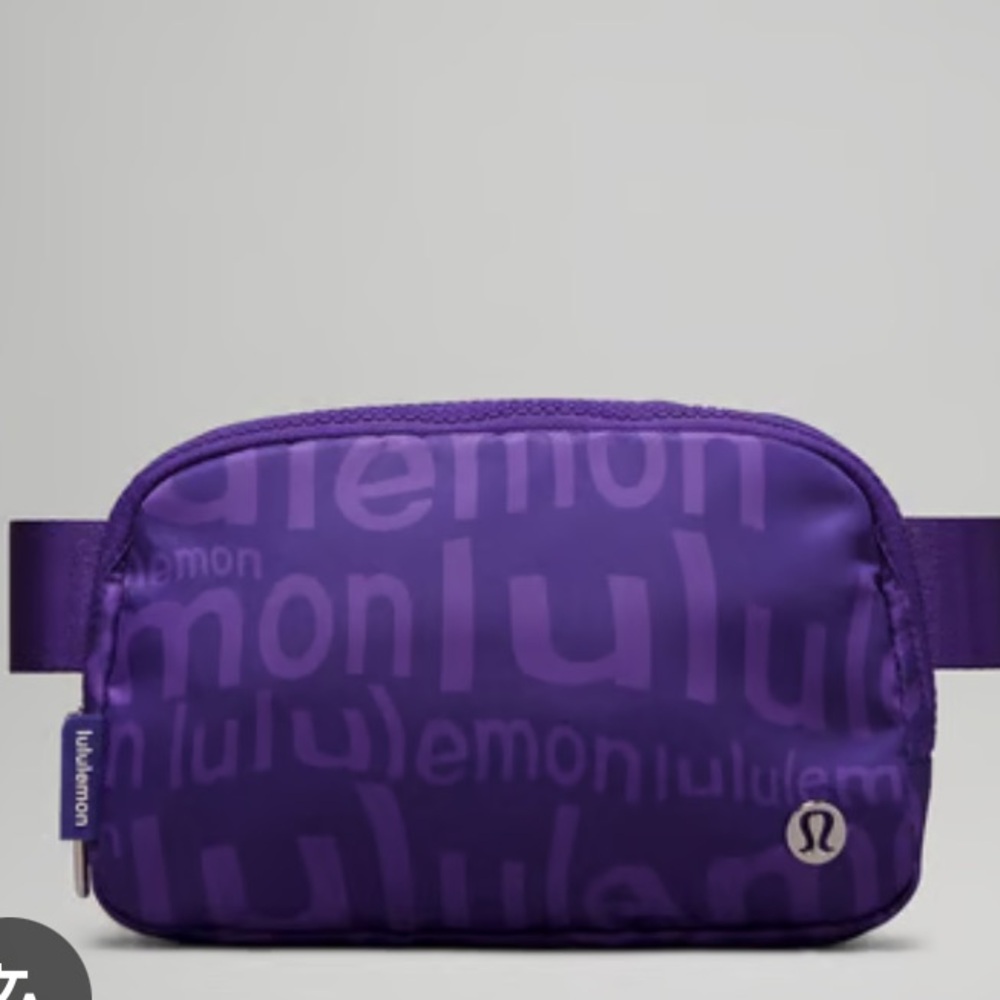 NWT Lululemon WORD MARK Purple Everywhere Belt Bag